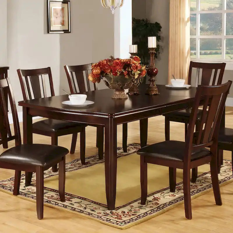 Furniture of America Betsy Table à manger extensible en bois 78 pouces espresso