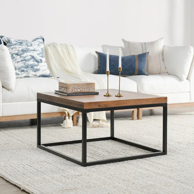Table basse carrée Chantel de Kosas Home - 45,7 H x 76,2 L x 76,2 P cm