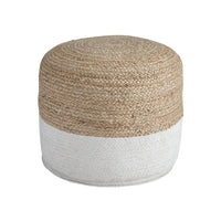 Pouf Sweed Valley naturel/blanc