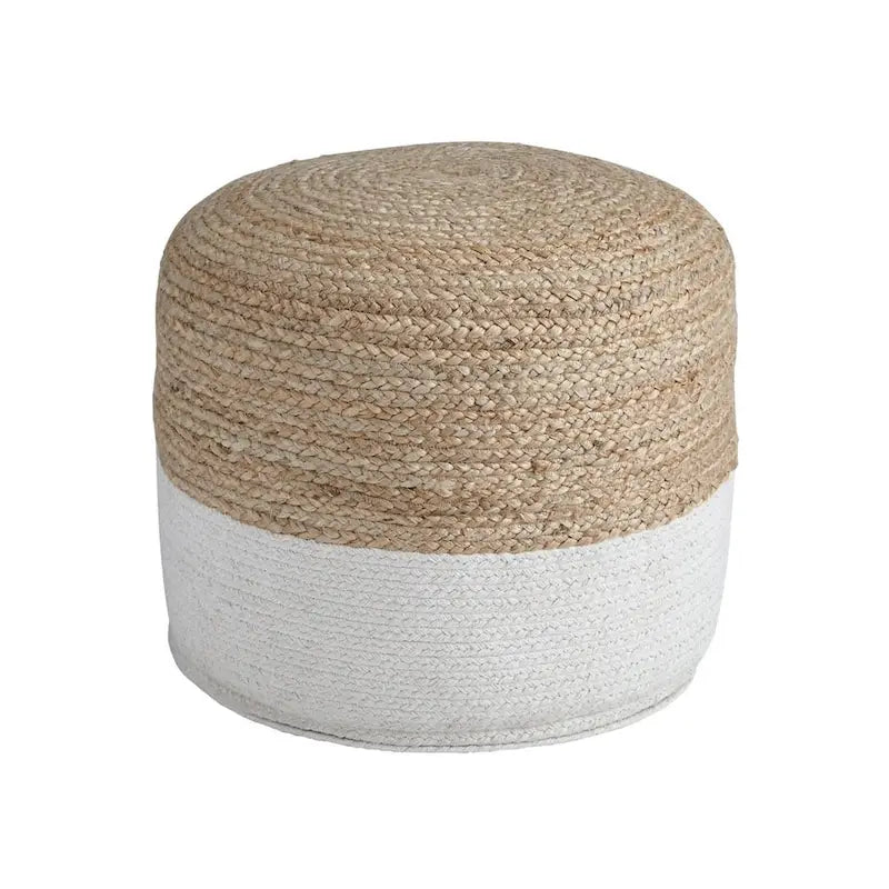 Pouf Sweed Valley naturel/blanc