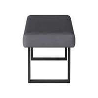 Ensemble de salle à manger 3 pièces Somette Lillian gris brillant avec table, coin-repas et banc