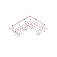 Ensemble de salle à manger 3 pièces Somette Lillian gris brillant avec table, coin-repas et banc
