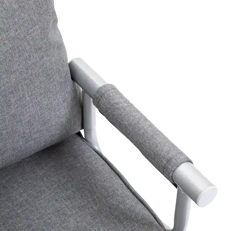 HOMCOM Petit canapé futon avec surface de couchage rabattable confortable pour invités, angles de dossier réglables & design élégant