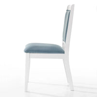 Ensemble de salle à manger luxueux 7 pièces à bandes diamant en cristal CraftPorch