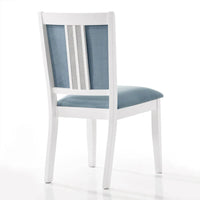 Ensemble de salle à manger luxueux 7 pièces à bandes diamant en cristal CraftPorch