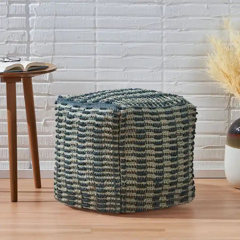 Pouffe cube en tissu bohème Wallsburg de Christopher Knight Home