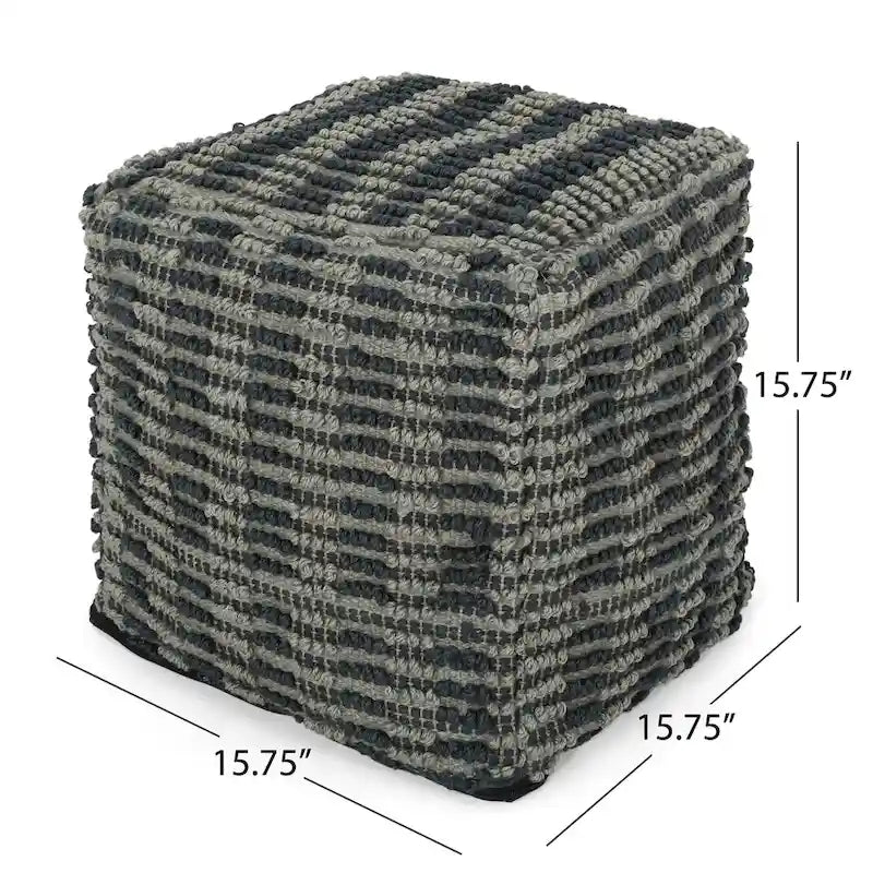 Pouffe cube en tissu bohème Wallsburg de Christopher Knight Home