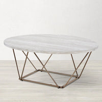 Table basse Steve Silver Ravine avec plateau en marbre