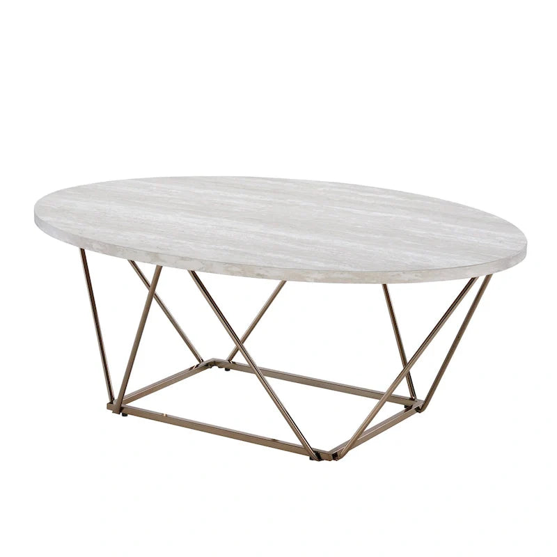 Table basse Steve Silver Ravine avec plateau en marbre