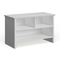 Banc à chaussures Candace en bois blanc Porch & Den
