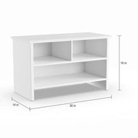 Banc à chaussures Candace en bois blanc Porch & Den