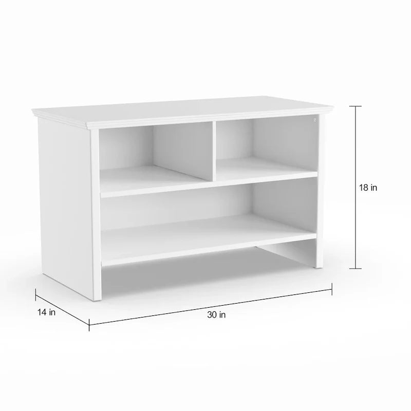 Banc à chaussures Candace en bois blanc Porch & Den