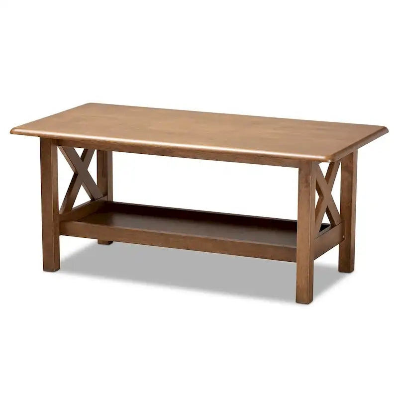 Table basse Copper Grove Ruanbay brun noyer