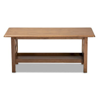Table basse Copper Grove Ruanbay brun noyer
