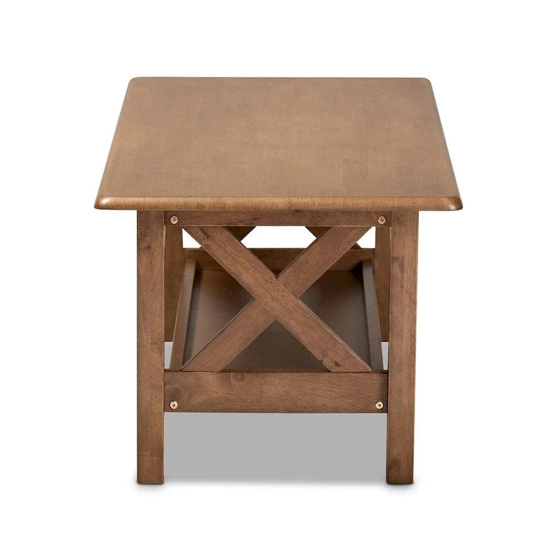 Table basse Ruanbay brun noyer Copper Grove