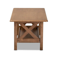 Table basse Copper Grove Ruanbay brun noyer