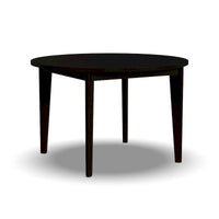 Table à manger ronde en bois noir Brentwood