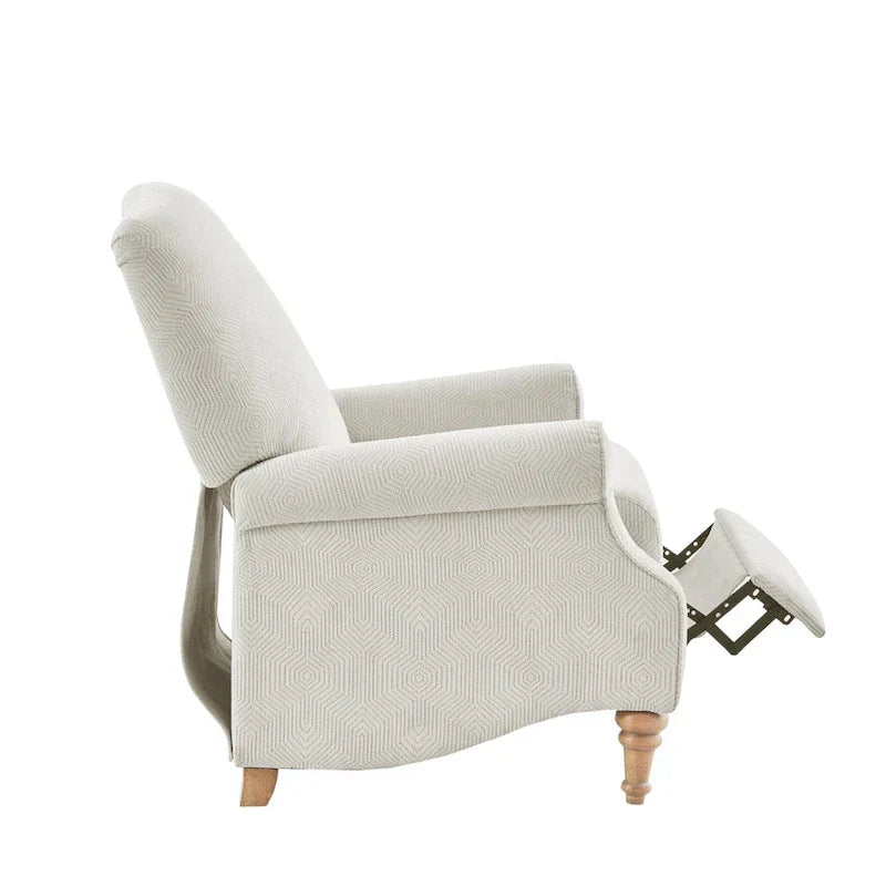 Madison Park Jimmy Fauteuil inclinable à pousser ivoire
