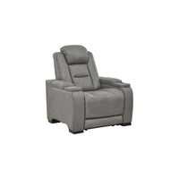 Fauteuil Inclinable Électrique Contemporain The Man-Den avec Appui-Tête Réglable, Gris Tourterelle
