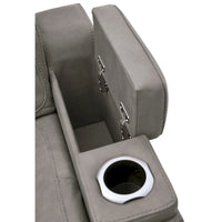 Fauteuil Inclinable Électrique Contemporain The Man-Den avec Appui-Tête Réglable, Gris Tourterelle