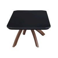 Table basse Somette Emerson en verre noir élégant