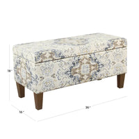 Banc de rangement décoratif Porch & Den Holman