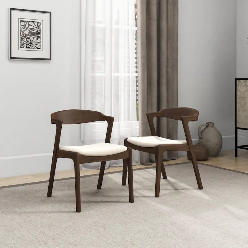 Chaise de salle à manger moderne mid-century Rosanna (lot de 2)