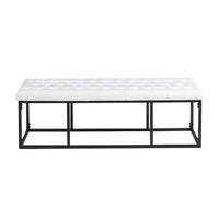 Banc d'appoint en similicuir Ellie Porthos Home avec base en métal