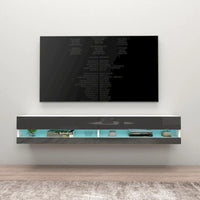 Meuble TV mural flottant Vigo 180 de 180 cm