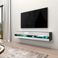 Meuble TV mural flottant Vigo 180 de 180 cm
