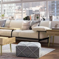 WYNDENHALL Pouf carré Woodley