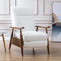 Fauteuil Inclinable à Dossier Poussé en Bois Rembourré Sienna par Greyson Living