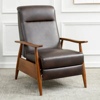 Fauteuil Inclinable à Dossier Poussé en Bois Rembourré Sienna par Greyson Living
