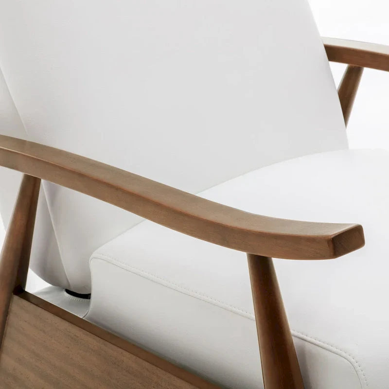 Fauteuil Inclinable à Dossier Poussé en Bois Rembourré Sienna par Greyson Living