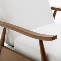 Fauteuil Inclinable à Dossier Poussé en Bois Rembourré Sienna par Greyson Living