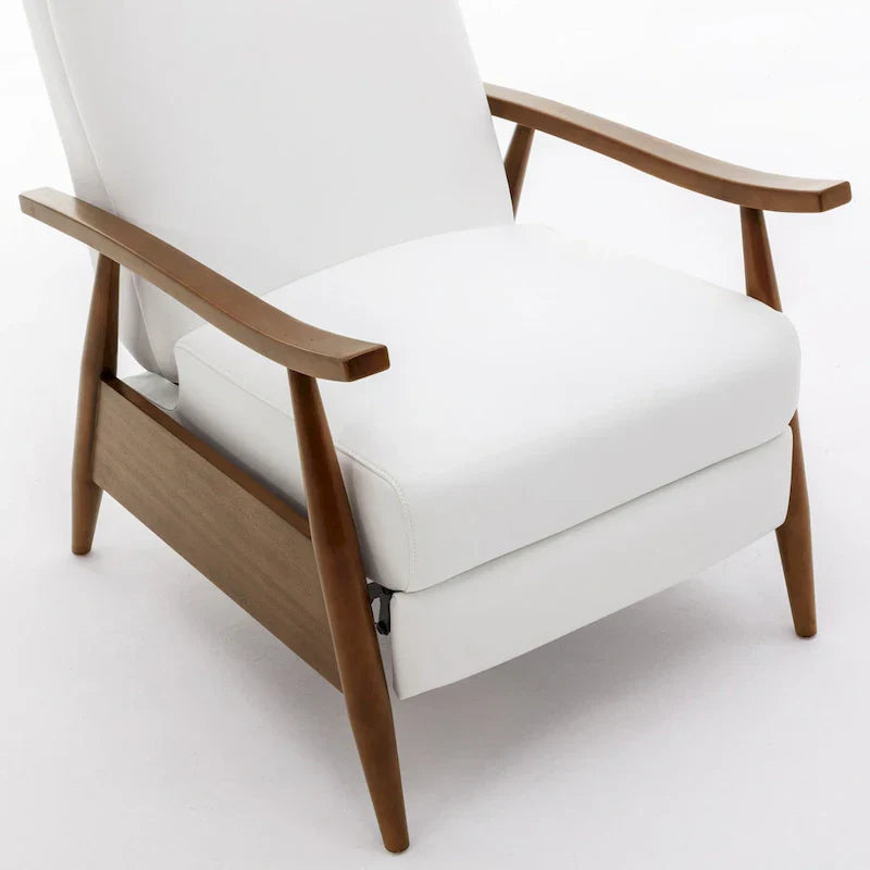 Fauteuil Inclinable à Dossier Poussé en Bois Rembourré Sienna par Greyson Living