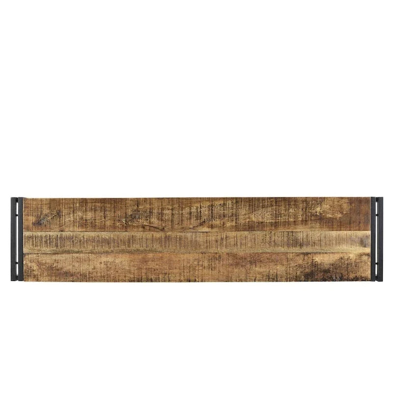 Banc Timbergirl fait main en bois de récupération et métal (Inde)