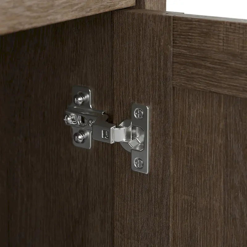 Ensemble meuble de rangement Salinas et banc à chaussures avec portemanteau par Bush Furniture