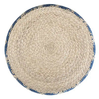 WYNDENHALL Nesbitt Pouf Rond Bohème, Jute Tressée Naturelle
