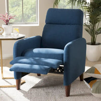 Fauteuil inclinable en tissu du milieu du siècle par Baxton Studio