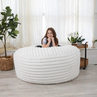 Jaxx Saxx 5 Foot Pouf Géant pour Adultes avec Housse Amovible, Fourrure Mondo