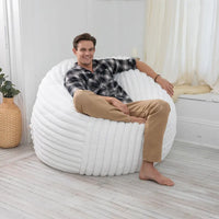 Jaxx Saxx 5 Foot Pouf Géant pour Adultes avec Housse Amovible, Fourrure Mondo