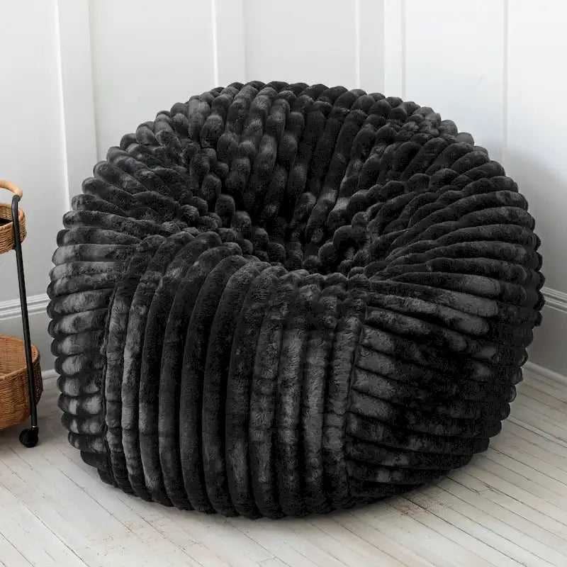 Jaxx Saxx 5 Foot Pouf Géant pour Adultes avec Housse Amovible, Fourrure Mondo