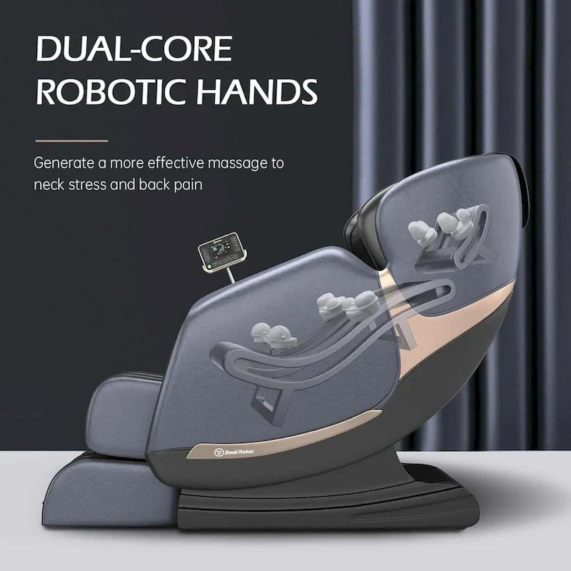 Fauteuil de massage Ukuowu Faovr 04 ADV avec massage corps complet à gravité zéro, double-cœur S Track et commande par application