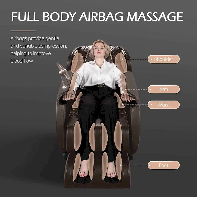 Fauteuil de massage Ukuowu Faovr 04 ADV avec massage corps complet à gravité zéro, double-cœur S Track et commande par application
