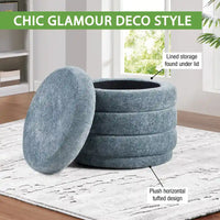 Pouf de rangement Cecil