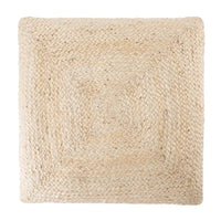 Le pouf/coussin de sol en jute texturé Faxon de Curated Nomad