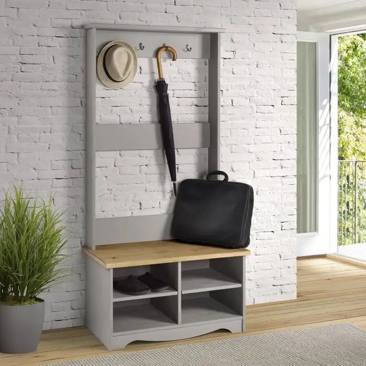 Vestiaire en bois Corona gris