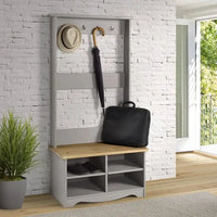 Vestiaire en bois Corona gris