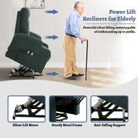 Clihome Fauteuil inclinable de massage électrique doux rembourré avec porte-gobelet